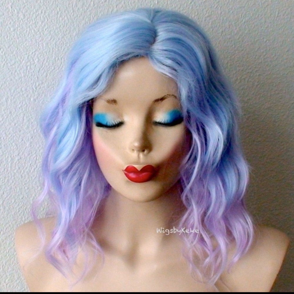 Pastel Wig Lavender and Powder Blue